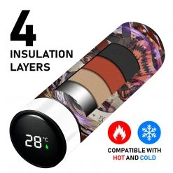 Mily Lifestyle Date A Live Kurumi Temperature Display Thermal Bottle