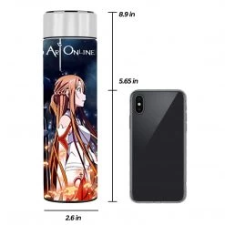 Mily Lifestyle Sword Art Online Kirito And Asuna Temperature Display Thermal Bottle