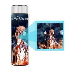 Mily Lifestyle Sword Art Online Kirito And Asuna Temperature Display Thermal Bottle