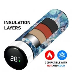 Mily Lifestyle Vocaloid Hatsune Miku Underwater Temperature Display Thermal Bottle