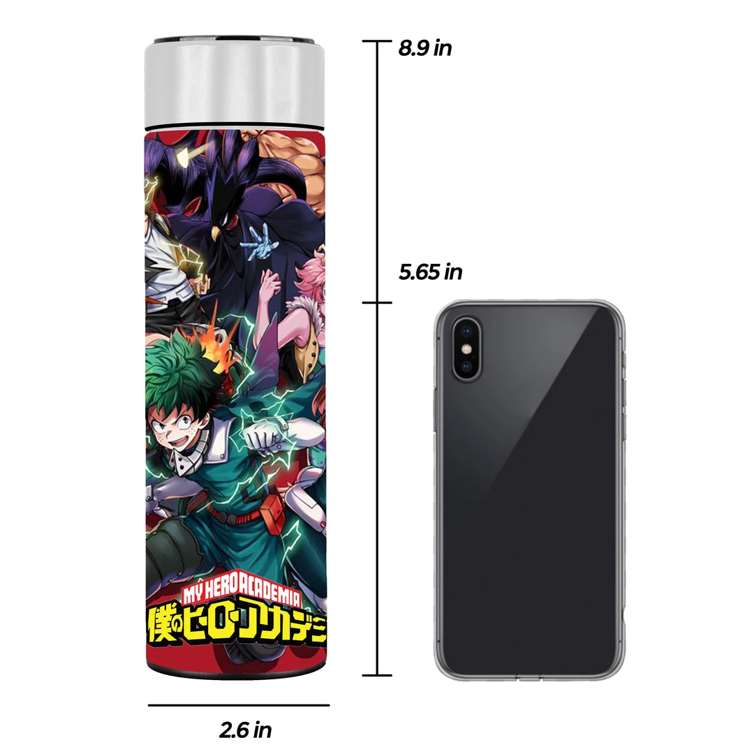 Mily My Hero Academia Characters Temperature Display Thermal Bottle 4 Mily My Hero Academia Characters Temperature Display Thermal Bottle