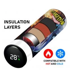 Mily My Hero Academia Todoroki Temperature Display Thermal Bottle