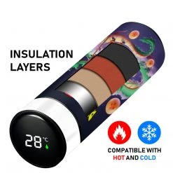 Mily Dragon Ball Z Shenron Temperature Display Thermal Bottle Lifestyle