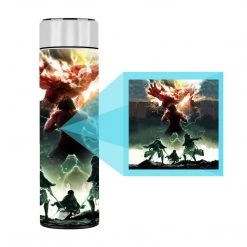 Mily Attack On Titan Promo Art Temperature Display Thermal Bottle Lifestyle