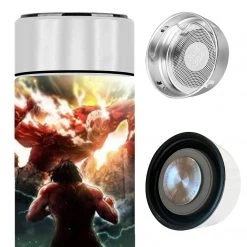 Mily Attack On Titan Promo Art Temperature Display Thermal Bottle Lifestyle