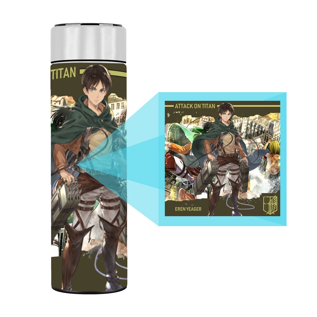 Mily Lifestyle Attack On Titan Eren Temperature Display Thermal Bottle 5 Mily Lifestyle Attack On Titan Eren Temperature Display Thermal Bottle