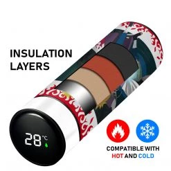 Mily Naruto Minato Temperature Display Thermal Bottle Lifestyle