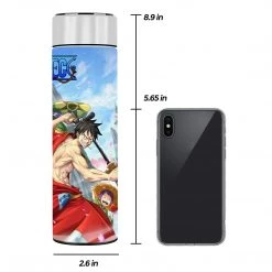 Mily One Piece Luffy And Zoro Samurai Temperature Display Thermal Bottle
