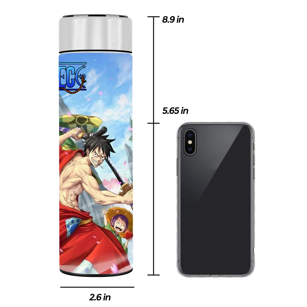 Mily One Piece Luffy And Zoro Samurai Temperature Display Thermal Bottle 4 Mily One Piece Luffy And Zoro Samurai Temperature Display Thermal Bottle