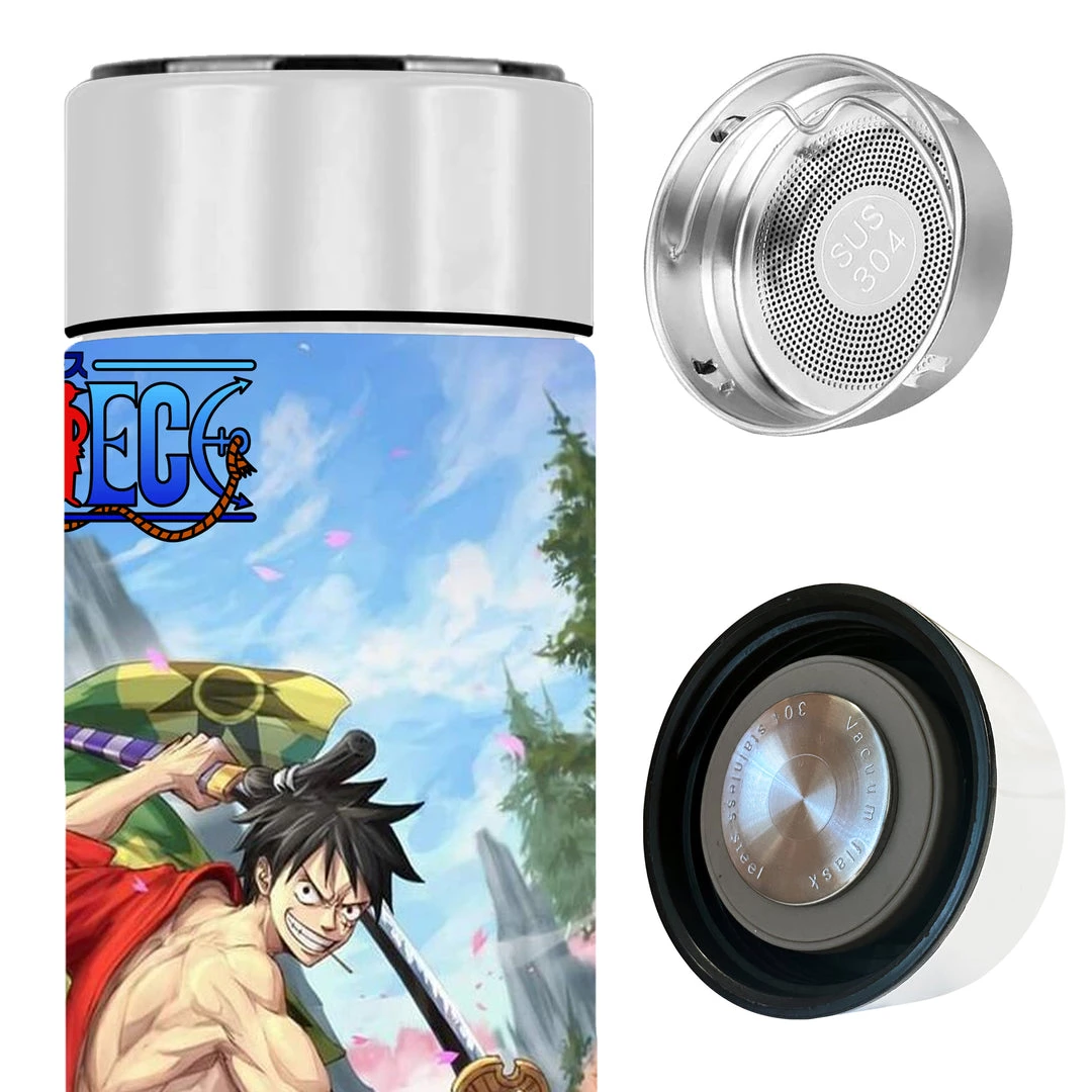 Mily One Piece Luffy And Zoro Samurai Temperature Display Thermal Bottle 7 Mily One Piece Luffy And Zoro Samurai Temperature Display Thermal Bottle