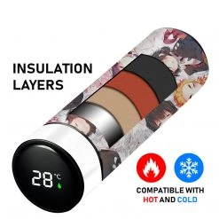 Mily Demon Slayer Chibi Hashira Sleeping Temperature Display Thermal Bottle Lifestyle