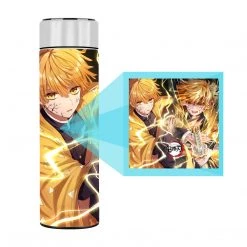 Mily Lifestyle Demon Slayer Zenitsu Thunder Breathing Temperature Display Thermal Bottle