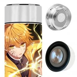 Mily Lifestyle Demon Slayer Zenitsu Thunder Breathing Temperature Display Thermal Bottle