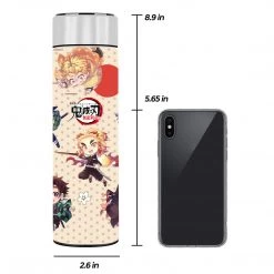 Mily Demon Slayer Chibi Blossoms Temperature Display Thermal Bottle Lifestyle