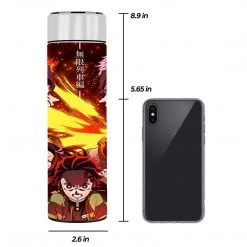 Mily Demon Slayer Mugen Train Temperature Display Thermal Bottle