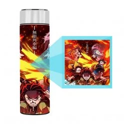 Mily Demon Slayer Mugen Train Temperature Display Thermal Bottle