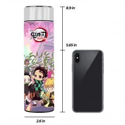 Mily Demon Slayer Chibi Characters Shrine Temperature Display Thermal Bottle Lifestyle