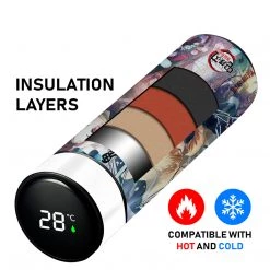 Mily Lifestyle Demon Slayer Nezuko And Zenitsu Temperature Display Thermal Bottle