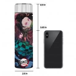Mily Lifestyle Demon Slayer Tanjiro And Nezuko Artistic Temperature Display Thermal Bottle