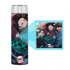 Mily Lifestyle Demon Slayer Tanjiro And Nezuko Artistic Temperature Display Thermal Bottle