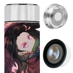 Mily Lifestyle Demon Slayer Tanjiro And Nezuko Artistic Temperature Display Thermal Bottle