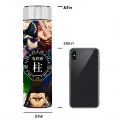 Mily Demon Slayer Hashira Wisteria Temperature Display Thermal Bottle