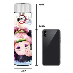 Mily Demon Slayer Nezuko Snow Temperature Display Thermal Bottle Lifestyle
