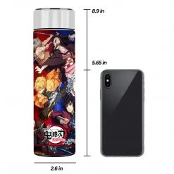 Demon Slayers Vs Spider Family Temperature Display Thermal Bottle