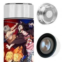 Demon Slayers Vs Spider Family Temperature Display Thermal Bottle