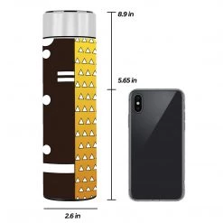 Mily Demon Slayer Zenitsu Haori Temperature Display Thermal Bottle Lifestyle