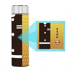 Mily Demon Slayer Zenitsu Haori Temperature Display Thermal Bottle Lifestyle