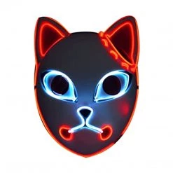 Mily Demon Slayer Tanjiro Red Light Up Mask Display Apparel