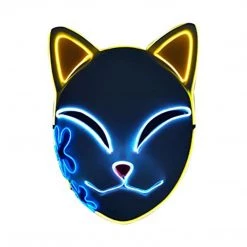 Mily Demon Slayer Makomo Yellow Light Up Mask Display
