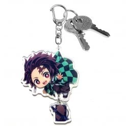 Mily Demon Slayer Tanjiro Dangle Acrylic Keychain Accessories
