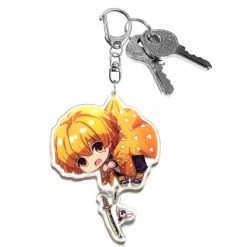 Mily Demon Slayer Zenitsu Dangle Acrylic Keychain Accessories