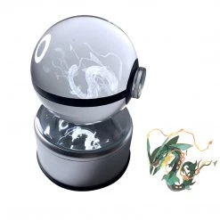 Mily Pokemon Mega Rayquaza LED Crystal Ball Figures