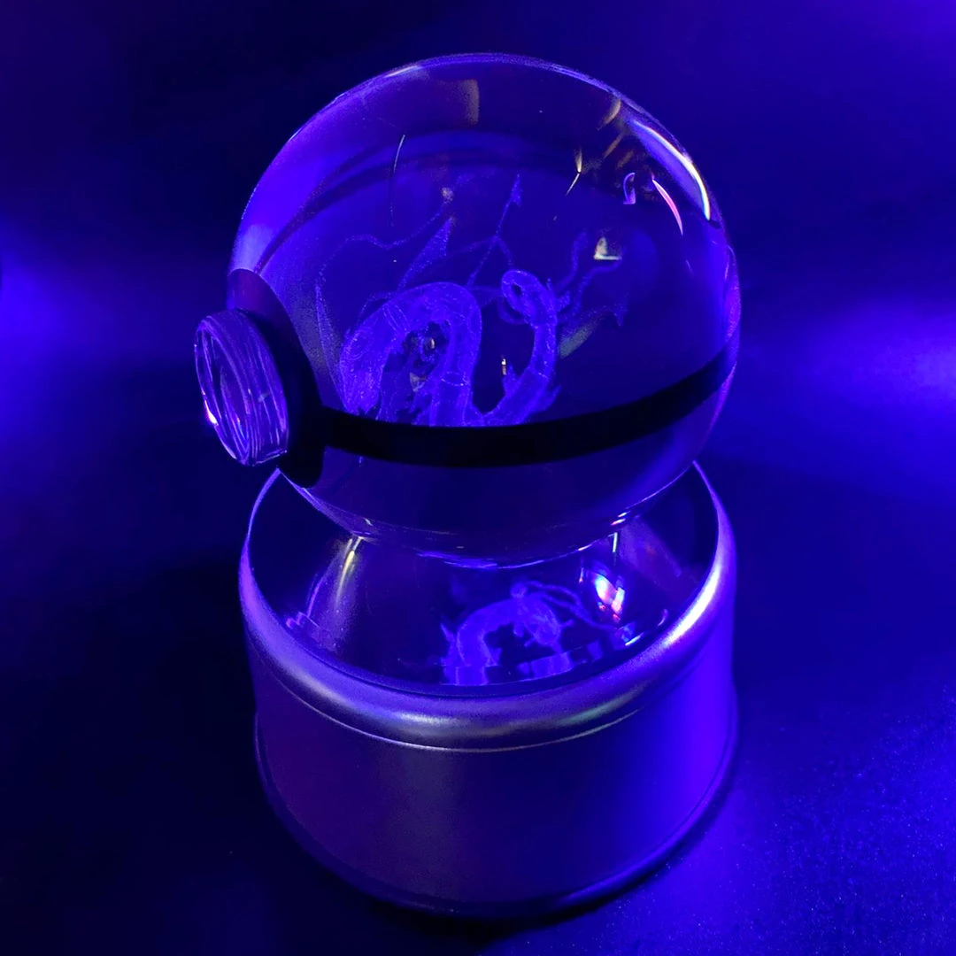 Mily Pokemon Mega Rayquaza LED Crystal Ball Figures 8 Mily Pokemon Mega Rayquaza LED Crystal Ball Figures