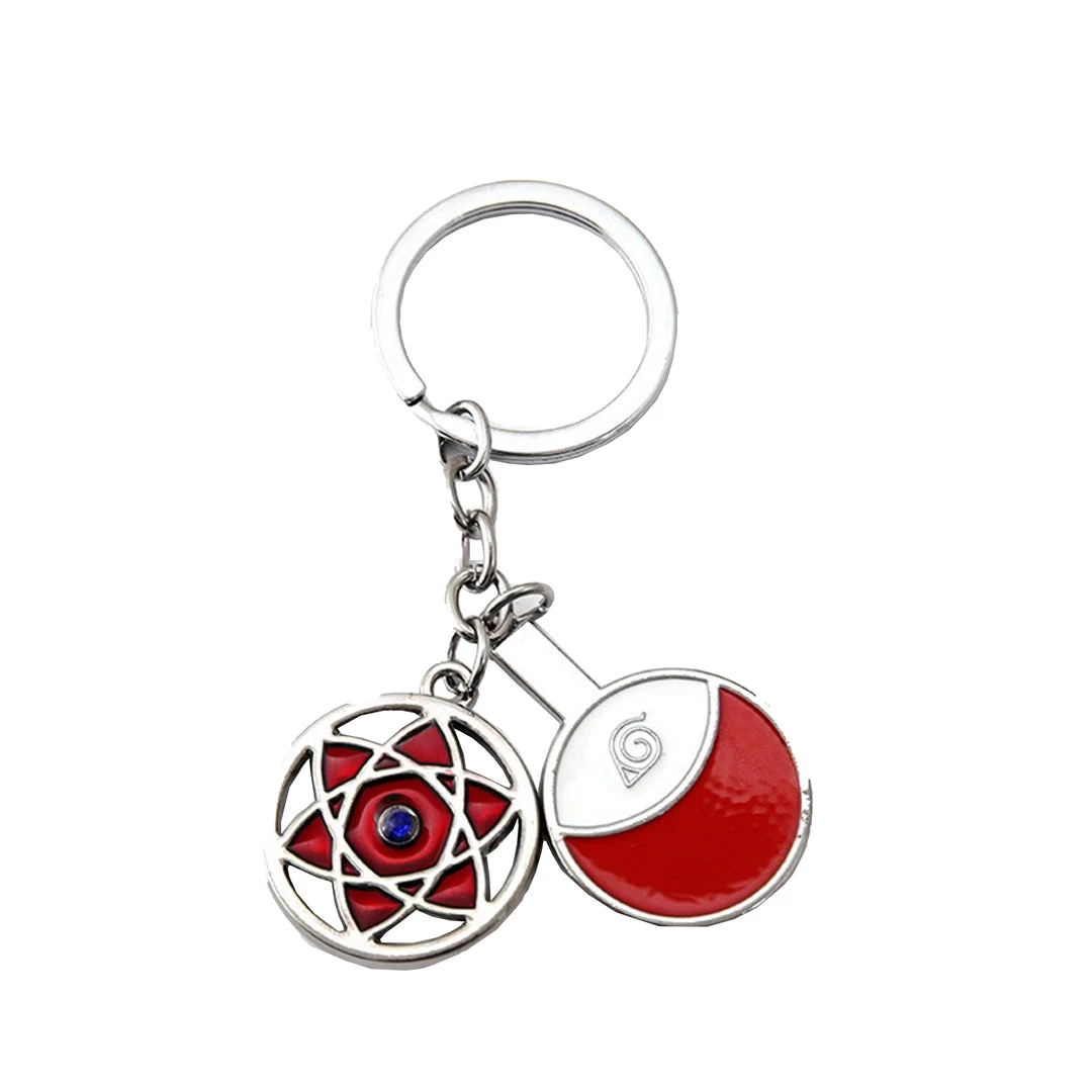 Mily Naruto Mangekyo Sharingan Metal Keychain Accessories 3 Mily Naruto Mangekyo Sharingan Metal Keychain Accessories