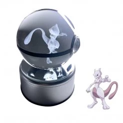 Mily Pokemon Mewtwo LED Crystal Ball Figures