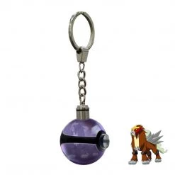 Mily Pokemon Entei Crystal Ball Keychain