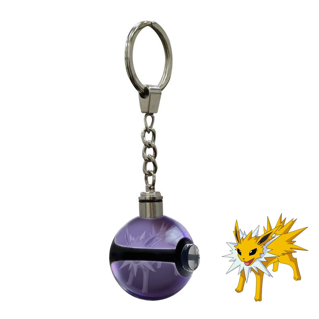Mily Pokemon Jolteon Crystal Ball Keychain 3 Mily Pokemon Jolteon Crystal Ball Keychain