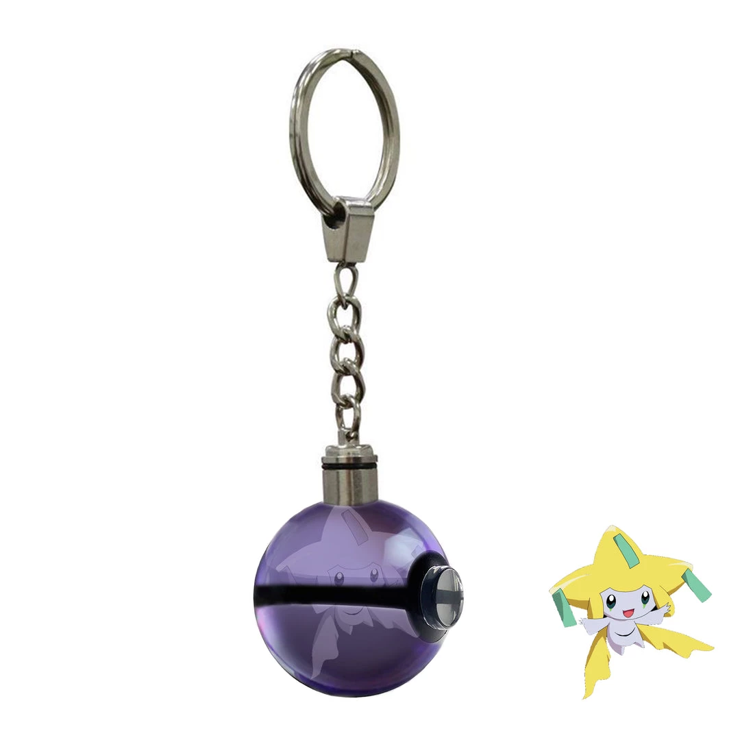 Mily Pokemon Jirachi Crystal Ball Keychain 3 Mily Pokemon Jirachi Crystal Ball Keychain