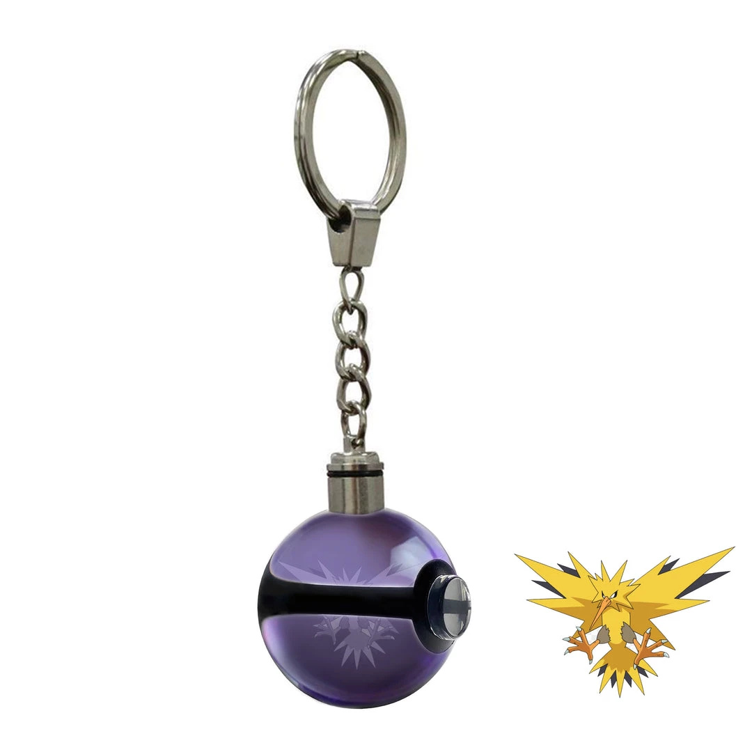 Mily Accessories Pokemon Zapdos Crystal Ball Keychain 3 Mily Accessories Pokemon Zapdos Crystal Ball Keychain
