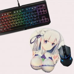 Mily Re:Zero Emilia Shy Oppai Mouse Pad TCG Supplies