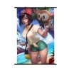 Mily Pokemon Selene And Rowlet 23 X 36 Inch Wall Scroll Poster Home Décor