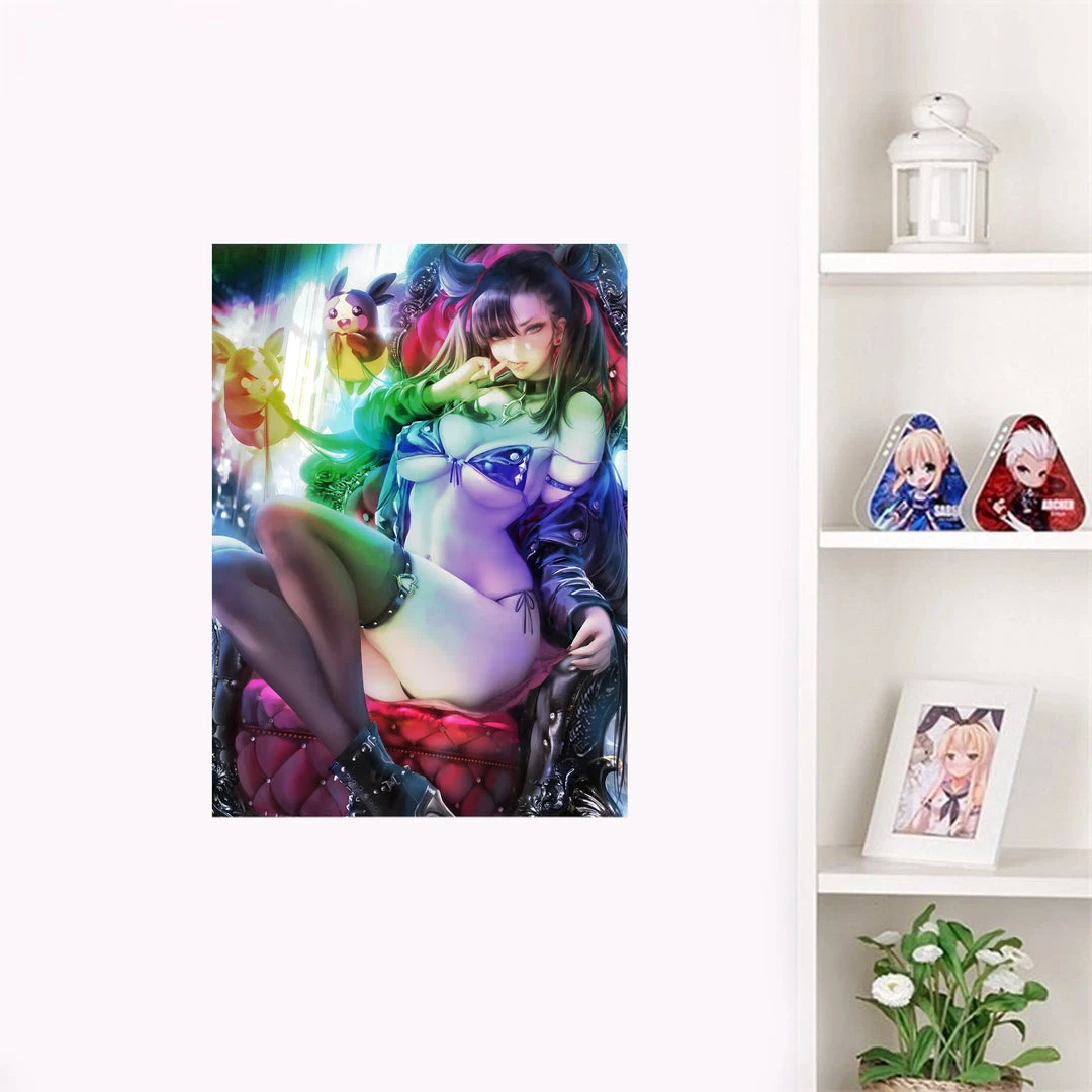 Mily Lifestyle Pokemon Marnie & Morkpekos Pin Up "11 X 17" Metallic Glossy Art Print 5 Mily Lifestyle Pokemon Marnie & Morkpekos Pin Up "11 X 17" Metallic Glossy Art Print