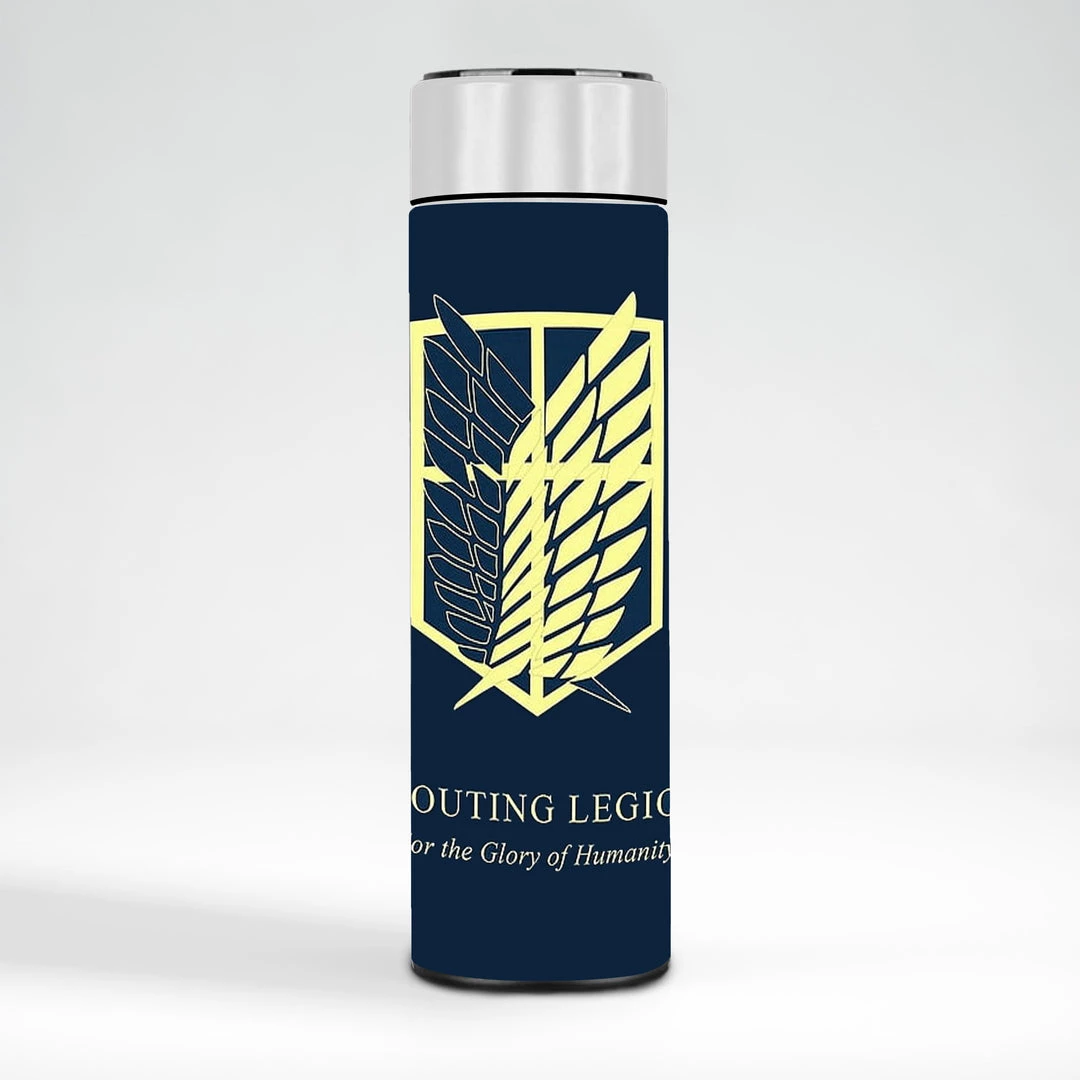 Mily Attack On Titan Scouting Legion Temperature Display Thermal Bottle 3 Mily Attack On Titan Scouting Legion Temperature Display Thermal Bottle