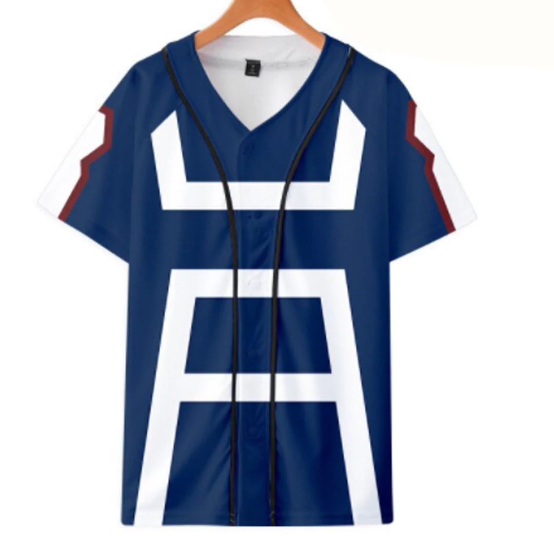 Mily Apparel My Hero Academia UA Sportswear Baseball Jersey 3 Mily Apparel My Hero Academia UA Sportswear Baseball Jersey