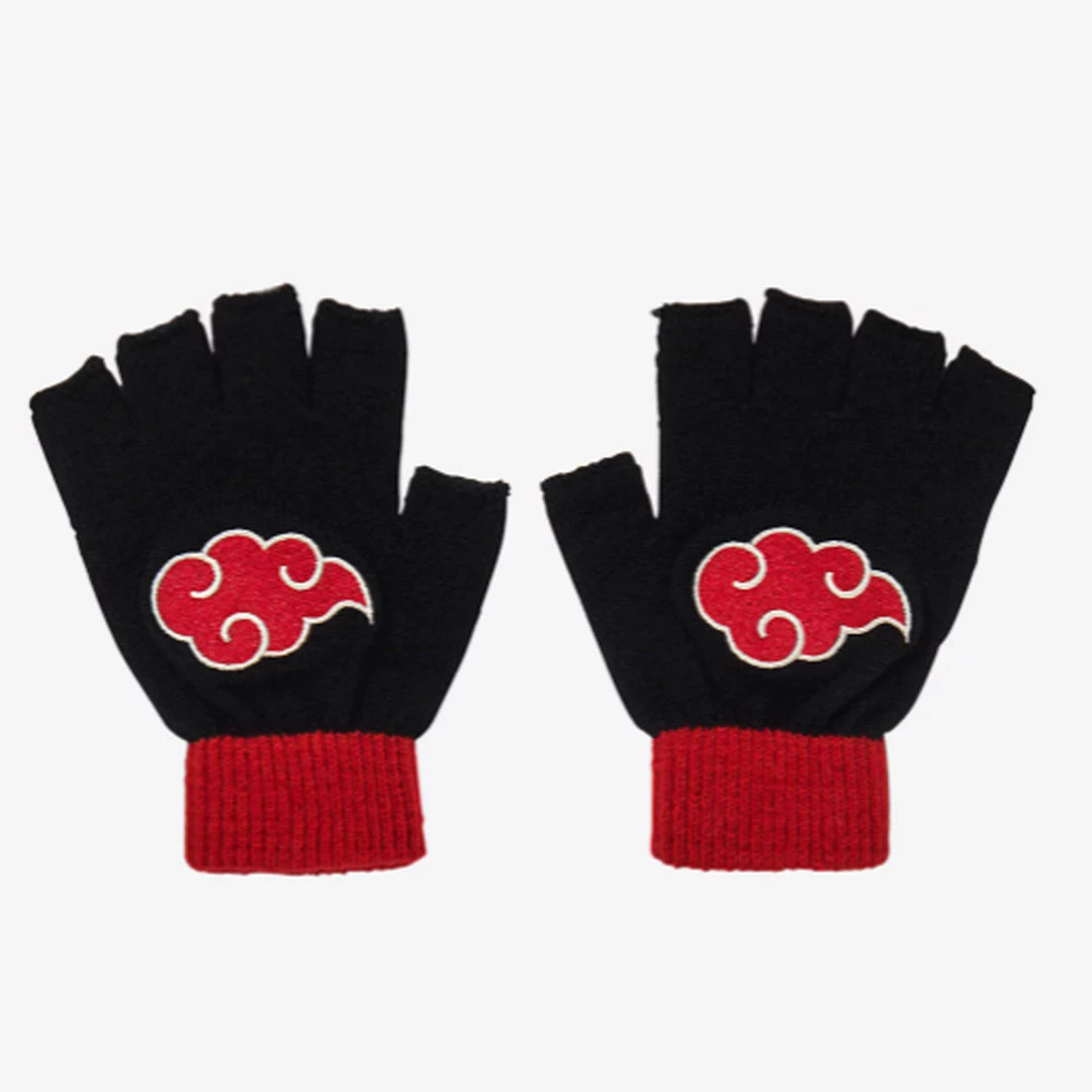 Hot Topic Naruto Shippuden Akatsuki Clouds Fingerless Gloves Apparel 3 Hot Topic Naruto Shippuden Akatsuki Clouds Fingerless Gloves Apparel