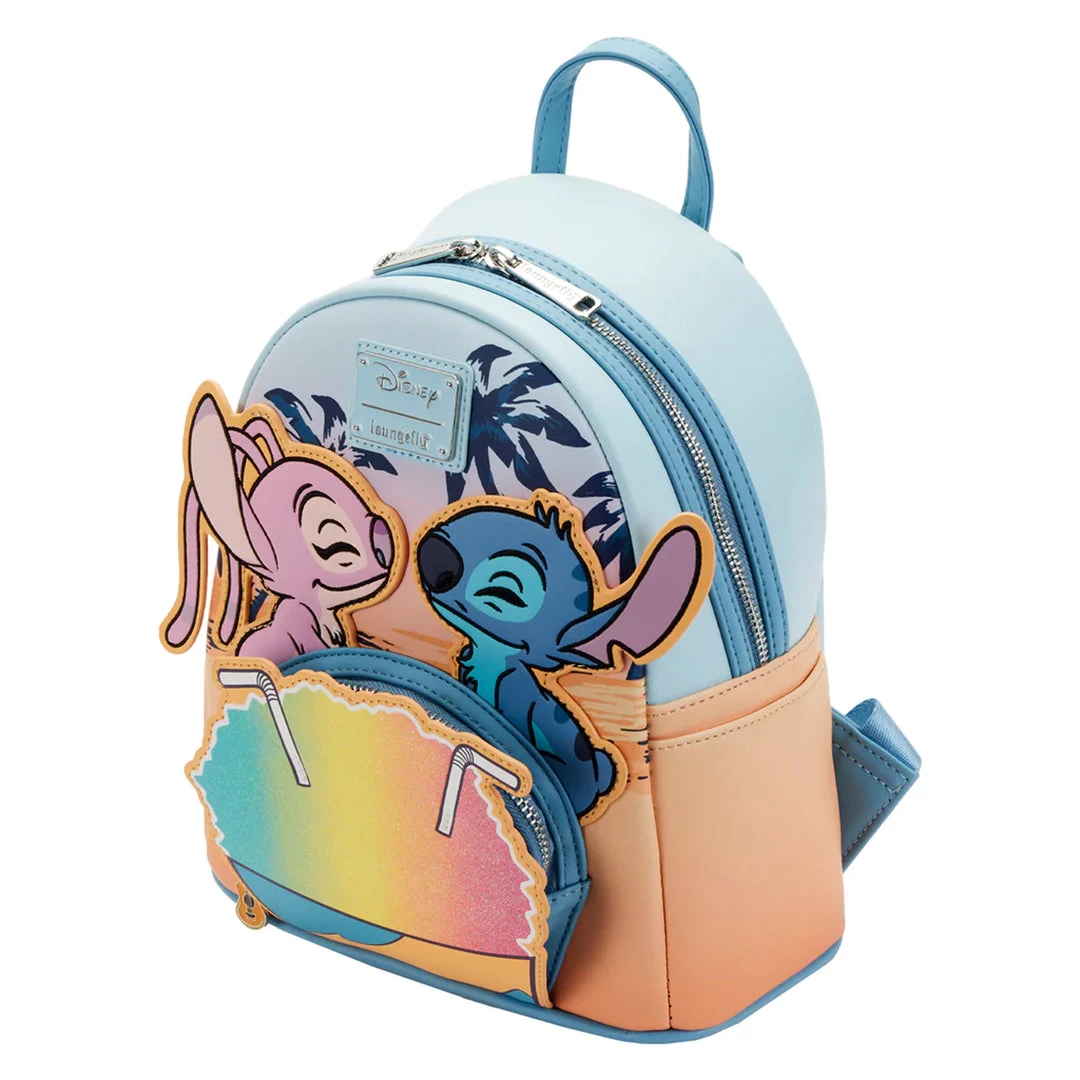 Lilo & Stitch Angel And Stitch Snow Cone Date Loungefly Mini Backpack 4 Lilo & Stitch Angel And Stitch Snow Cone Date Loungefly Mini Backpack